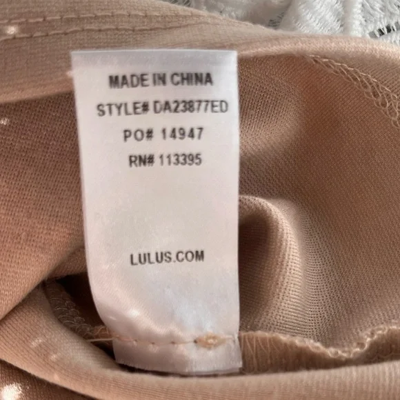 Lulu’s Sway Away White Crotchet Lace Dress Size Small - Picture 9 of 11